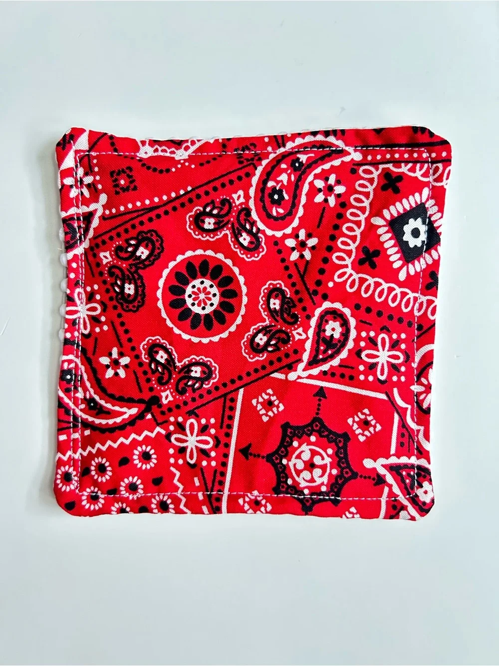 Hand Crafted Red Bandanna Non Slip Jar Grippers Opens Hard to Turn Lids